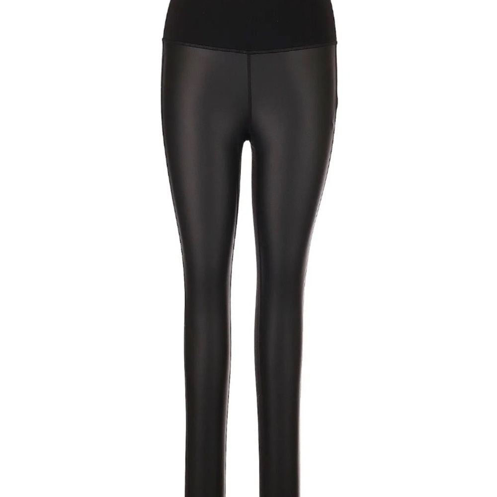 Athleta High Rise Gleam Tight Black Leggings Size XSP Pants style 153130 Perfect - Picture 4 of 9